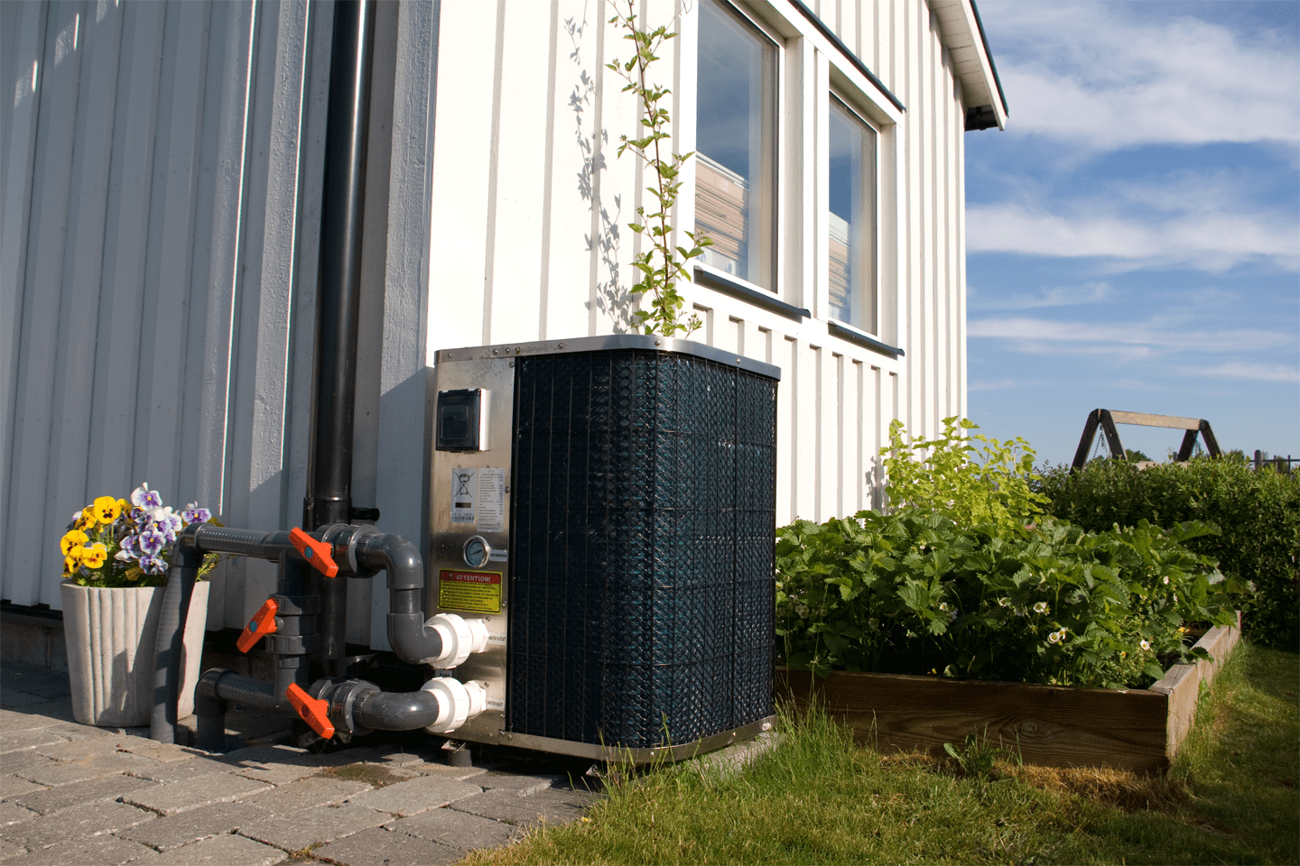 Service av poolvärmepump - Bild 2